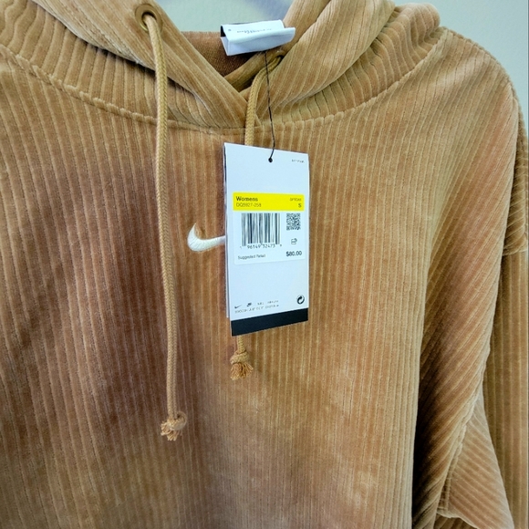 NWT Nike cropped ribbed valor hoodie - size S - Picture 3 of 3